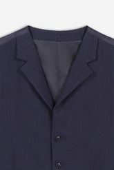 GILET FANTASIA QUADRI BLEU